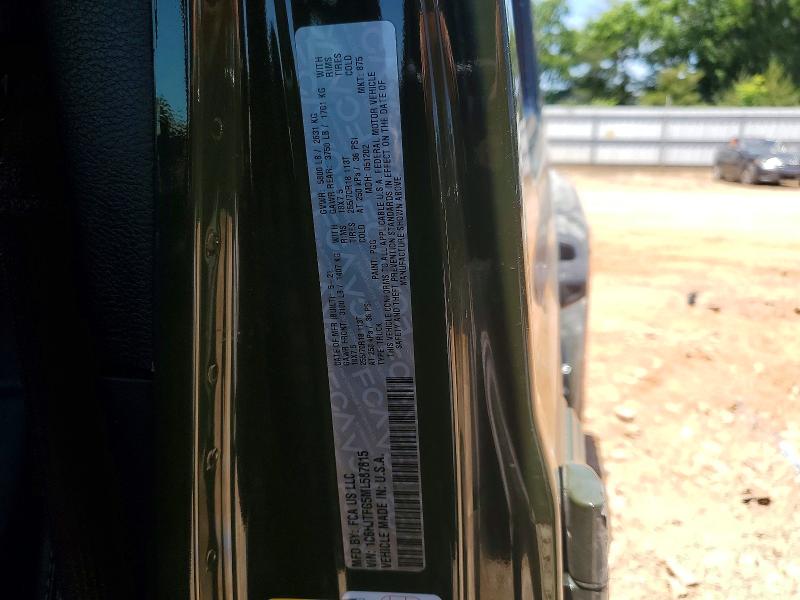 2021 Jeep Gladiator მანქანა იყიდება აუქციონზე, vin: 1C6HJTFG5ML587815, აუქციონის ნომერი: 53762126