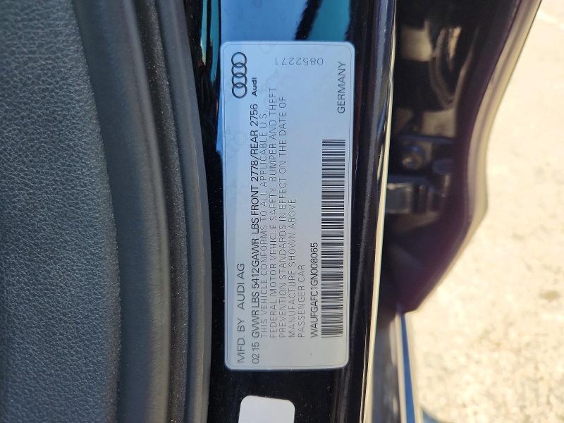 53182286 :رقم المزاد ، WAUFGAFC1GN008065 vin ، 2016 Audi A6 مزاد بيع