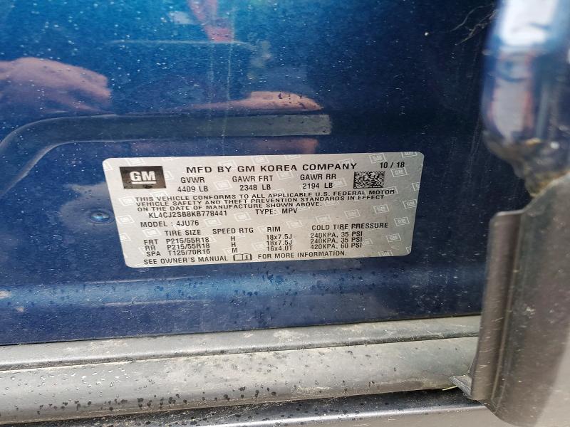 Продажа на аукционе авто 2019 Buick Encore, vin: KL4CJ2SB8KB778441, номер лота: 54271256
