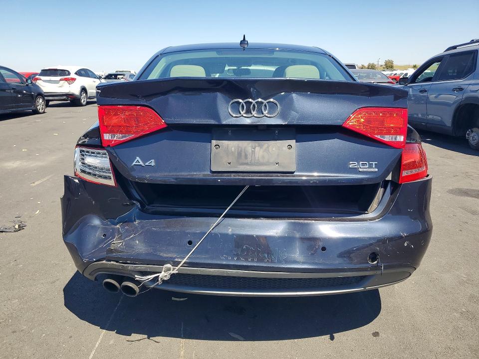 2012 Audi A4 მანქანა იყიდება აუქციონზე, vin: WAUFFAFL9CN009512, აუქციონის ნომერი: 52399046