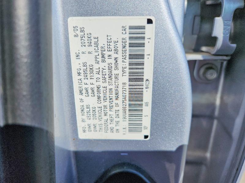 Aukcja sprzedaży 2005 Acura Tl, vin: 19UUA66275A073718, numer aukcji: 52840726