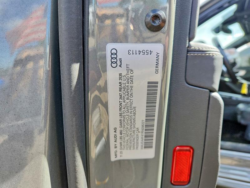 Aukcja sprzedaży 2024 Audi A4, vin: WAUEAAF41RN006227, numer aukcji: 53186096