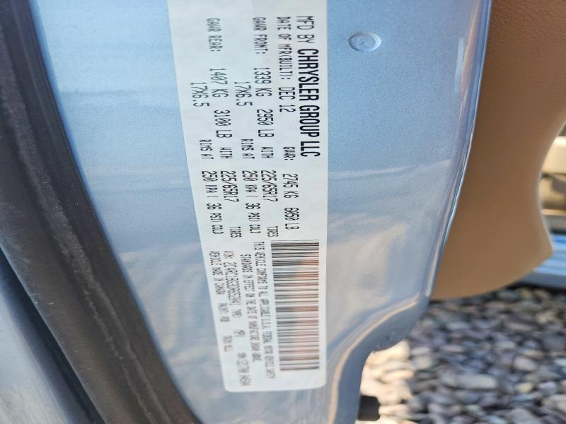 2013 Chrysler Town & Country მანქანა იყიდება აუქციონზე, vin: 2C4RC1BG3DR652041, აუქციონის ნომერი: 53042256