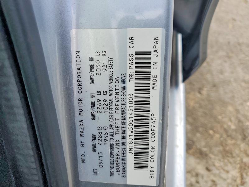 Aukcja sprzedaży 2016 Mazda 6, vin: JM1GJ1W50G1451003, numer aukcji: 53248606