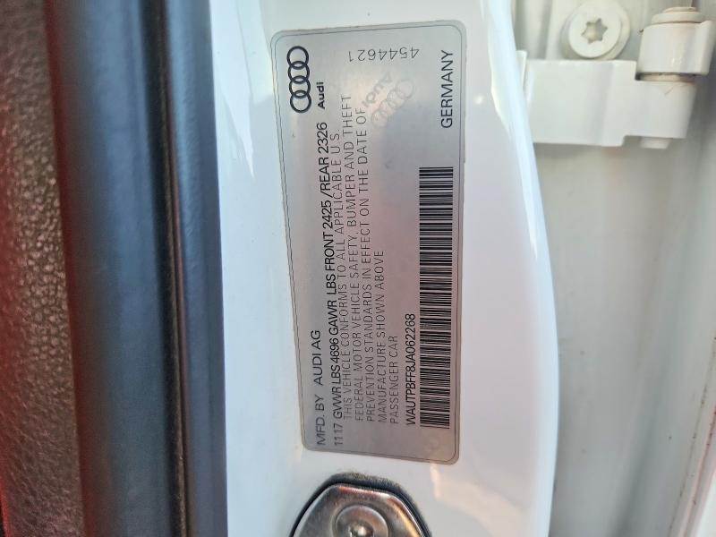Aukcja sprzedaży 2018 Audi A3, vin: WAUTPBFF8JA062268, numer aukcji: 53390566