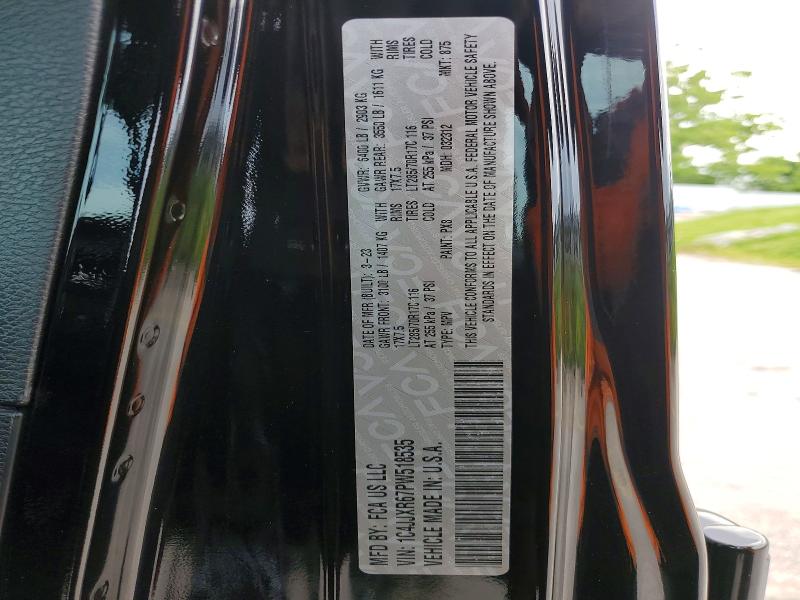 Продажа на аукционе авто 2023 Jeep Wrangler, vin: 1C4JJXR67PW518535, номер лота: 53997436
