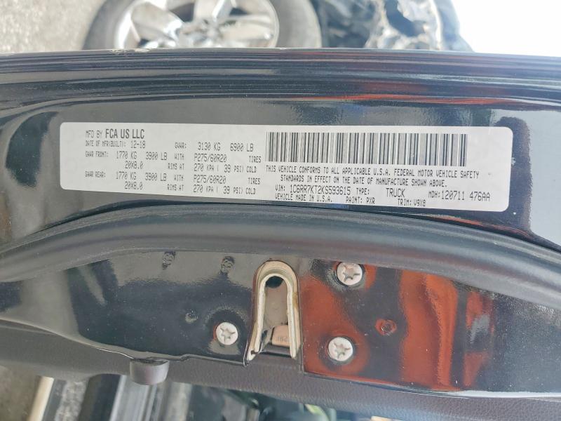 Aukcja sprzedaży 2019 Ram 1500 Classic, vin: 1C6RR7KT2KS593615, numer aukcji: 55200176