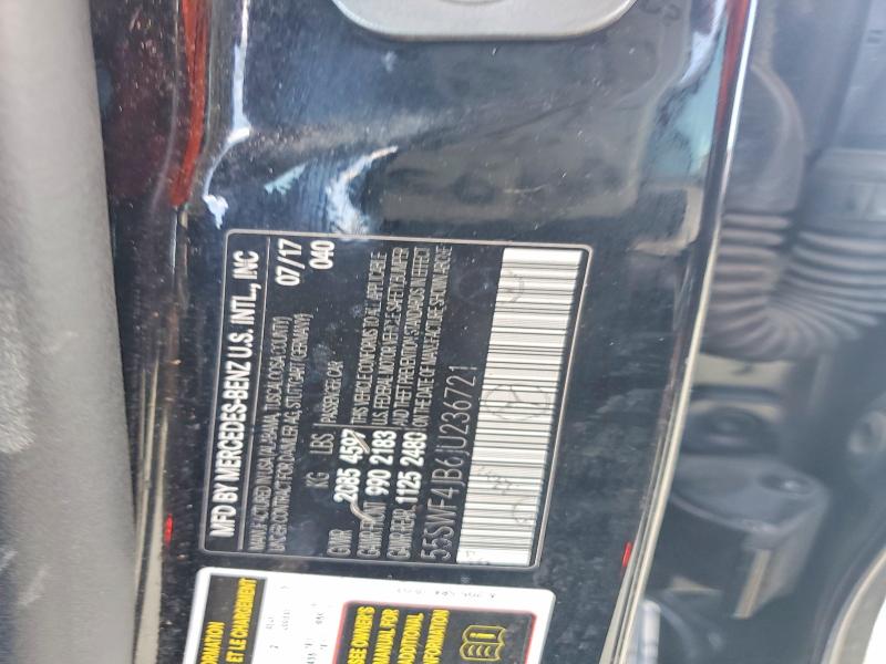 55457586 :رقم المزاد ، 55SWF4JB6JU236721 vin ، 2018 Mercedes-benz C مزاد بيع