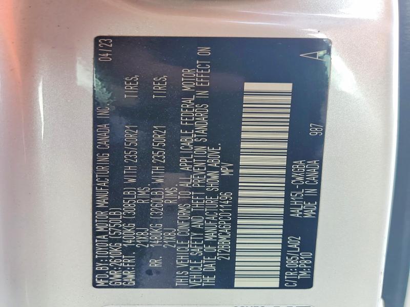 2023 Lexus Rx 350h მანქანა იყიდება აუქციონზე, vin: 2T2BBMCA6PC011496, აუქციონის ნომერი: 53997966