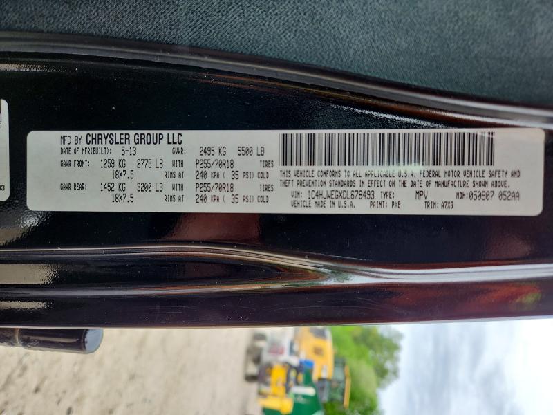 Продажа на аукционе авто 2013 Jeep Wrangler Unlimited, vin: 1C4HJWEGXDL678493, номер лота: 54718256