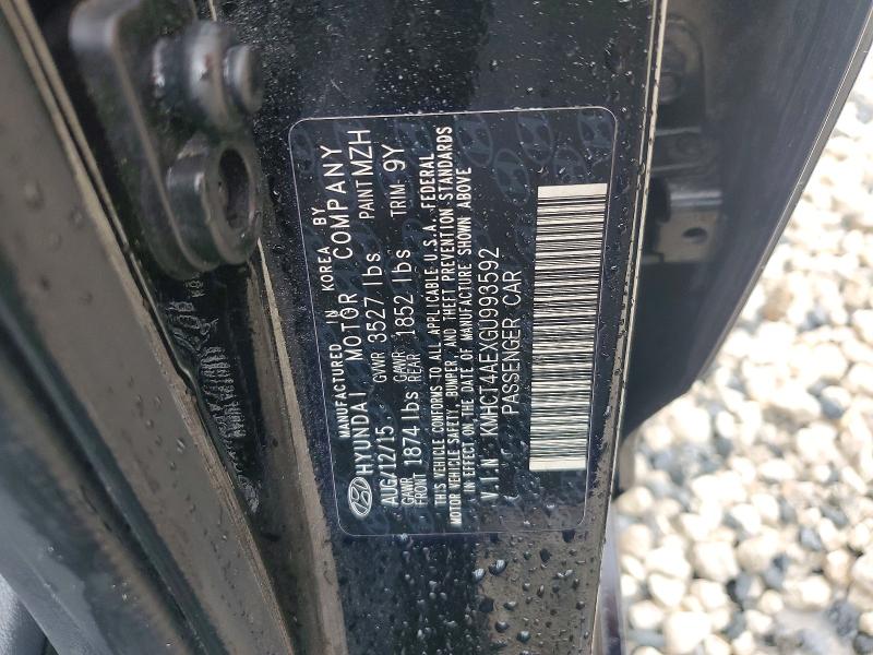 Продажа на аукционе авто 2016 Hyundai Accent, vin: KMHCT4AEXGU993592, номер лота: 52734266