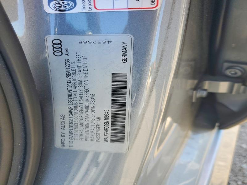 53913636 :رقم المزاد ، WAUGFAFC6GN109349 vin ، 2016 Audi A6 مزاد بيع