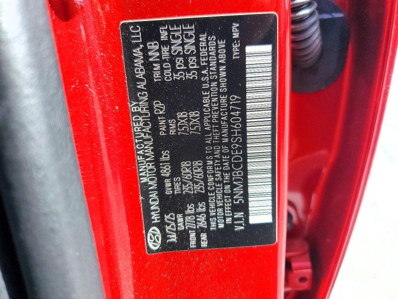 Продажа на аукционе авто 2025 Hyundai Tucson, vin: 5NMJBCDE9SH604719, номер лота: 52533626