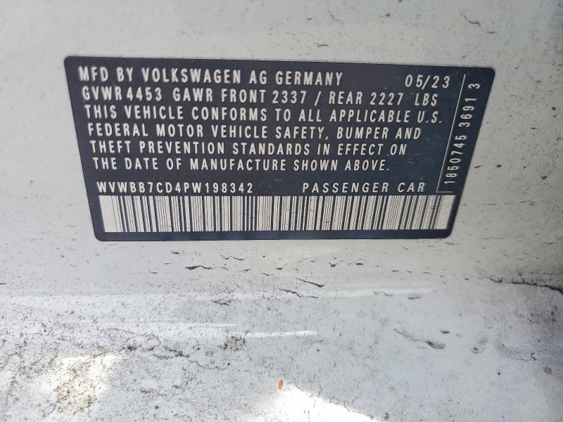 Aukcja sprzedaży 2023 Volkswagen Golf R, vin: WVWBB7CD4PW198342, numer aukcji: 52991276