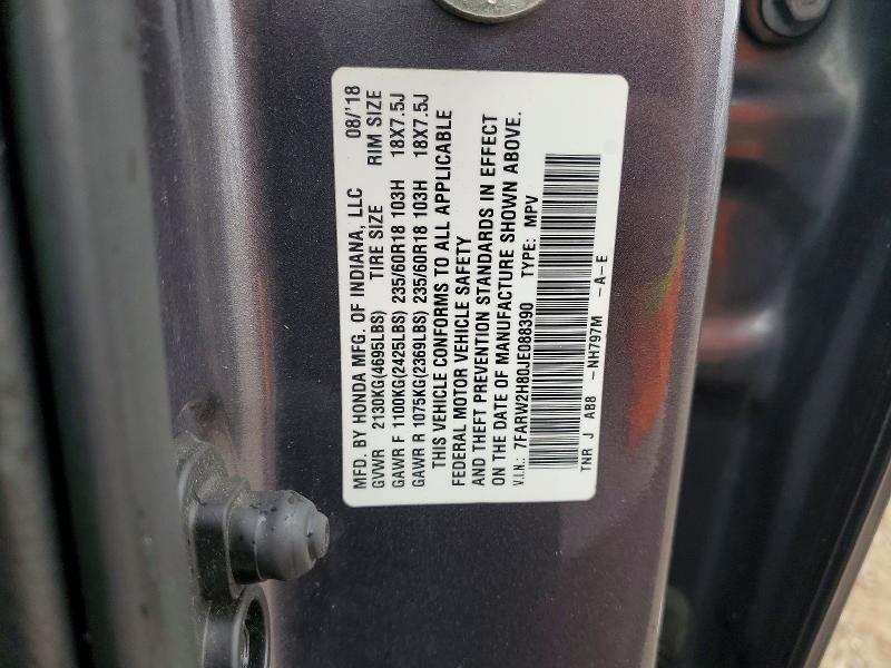 Aukcja sprzedaży 2018 Honda Cr-v, vin: 7FARW2H80JE088390, numer aukcji: 54216106