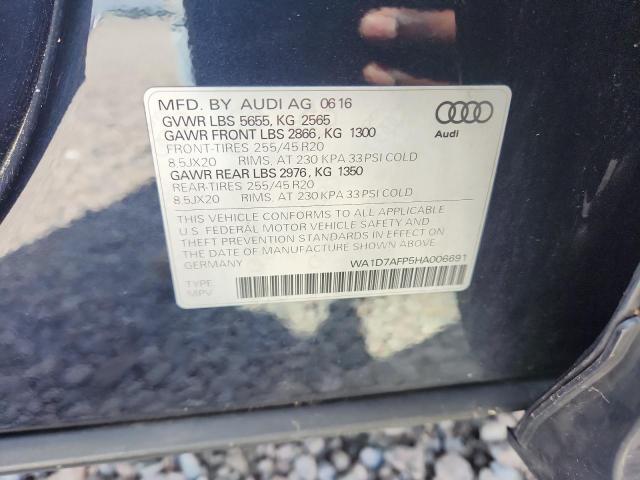 2017 Audi Q5 მანქანა იყიდება აუქციონზე, vin: WA1D7AFP5HA006691, აუქციონის ნომერი: 55000276