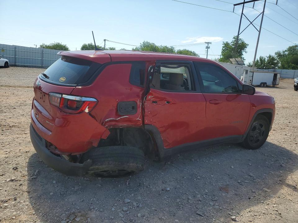 53398376 :رقم المزاد ، 3C4NJCABXLT134073 vin ، 2020 Jeep Compass مزاد بيع