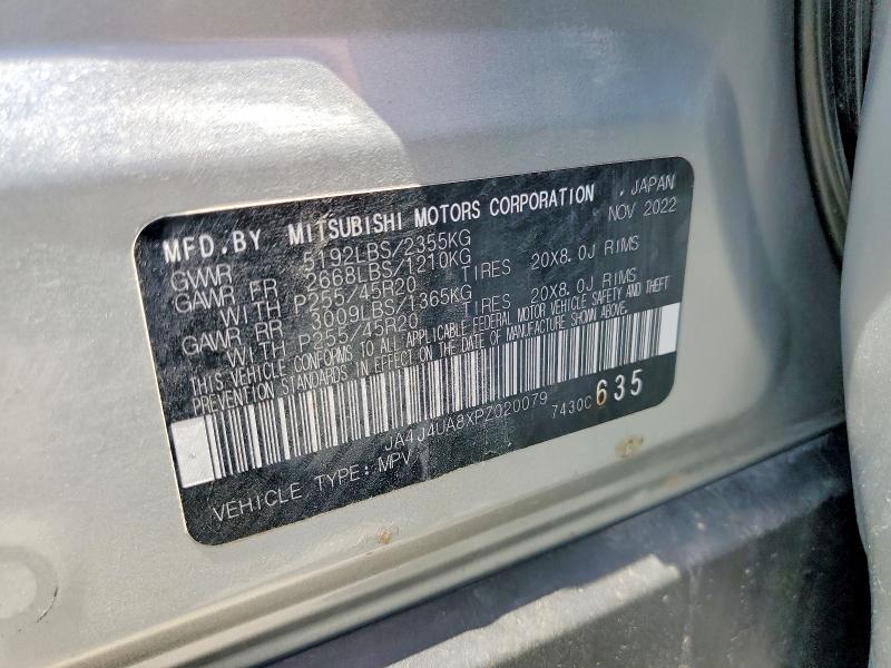 Aukcja sprzedaży 2023 Mitsubishi Outlander, vin: JA4J4UA8XPZ020079, numer aukcji: 53900886