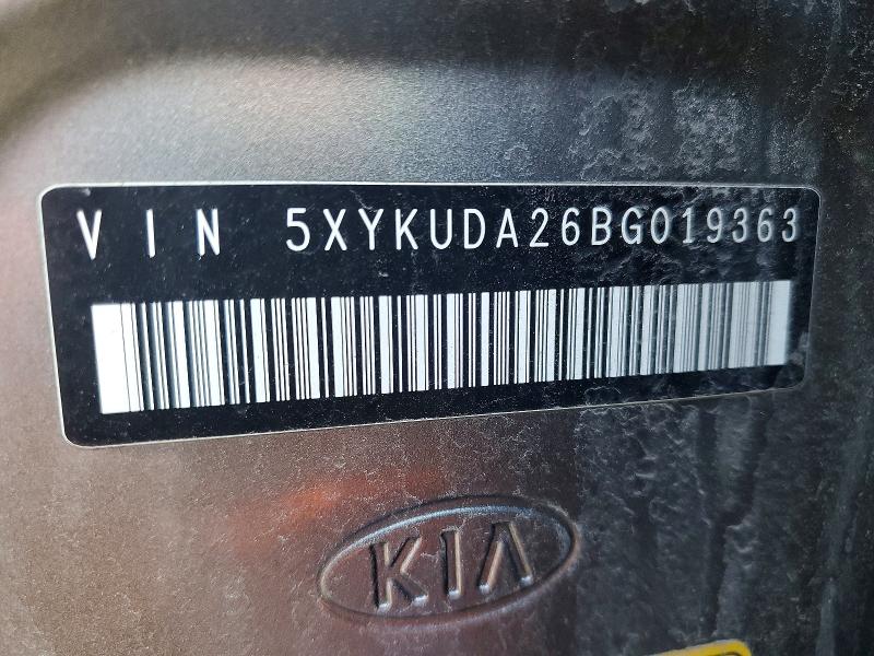 Продаж на аукціоні авто 2011 Kia Sorento, vin: 5XYKUDA26BG019363, номер лоту: 52895926