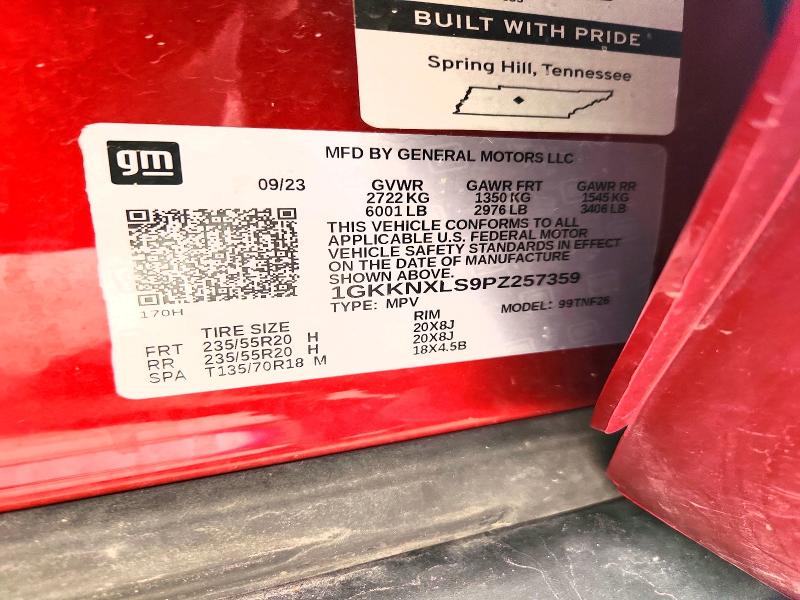 54485196 :رقم المزاد ، 1GKKNXLS9PZ257359 vin ، 2023 Gmc Acadia مزاد بيع