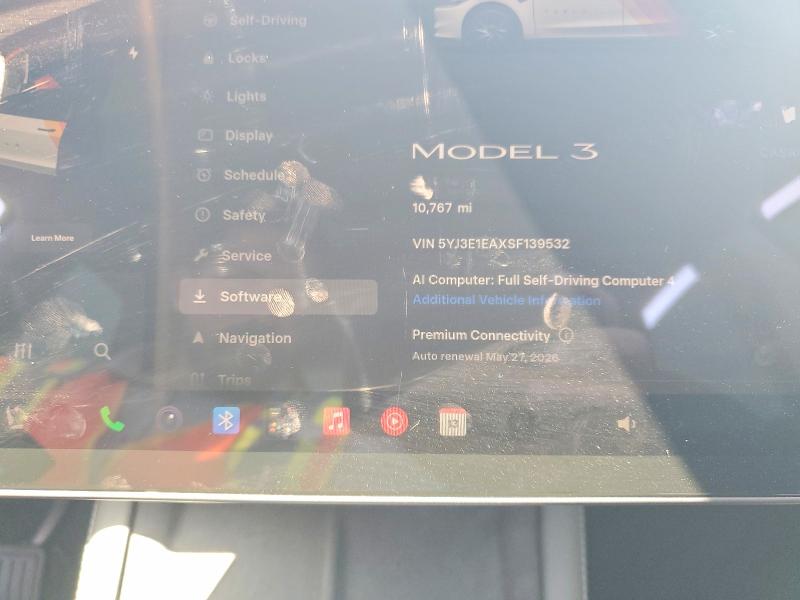 53414826 :رقم المزاد ، 5YJ3E1EAXSF139532 vin ، 2025 Tesla Model 3 مزاد بيع
