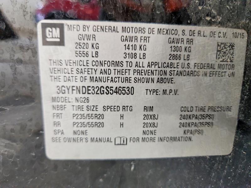 Продажа на аукционе авто 2016 Cadillac Srx, vin: 3GYFNDE32GS546530, номер лота: 52937576