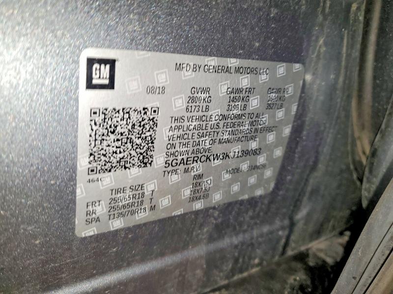 Продаж на аукціоні авто 2019 Buick Enclave, vin: 5GAERCKW3KJ139083, номер лоту: 52347566