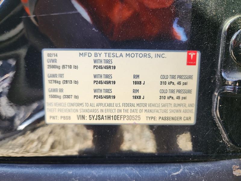 Aukcja sprzedaży 2014 Tesla Model S, vin: 5YJSA1H10EFP30525, numer aukcji: 51913466