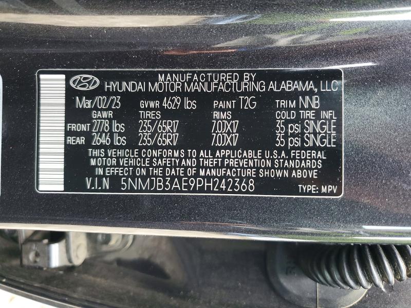 Продажа на аукционе авто 2023 Hyundai Tucson, vin: 5NMJB3AE9PH242368, номер лота: 51451926