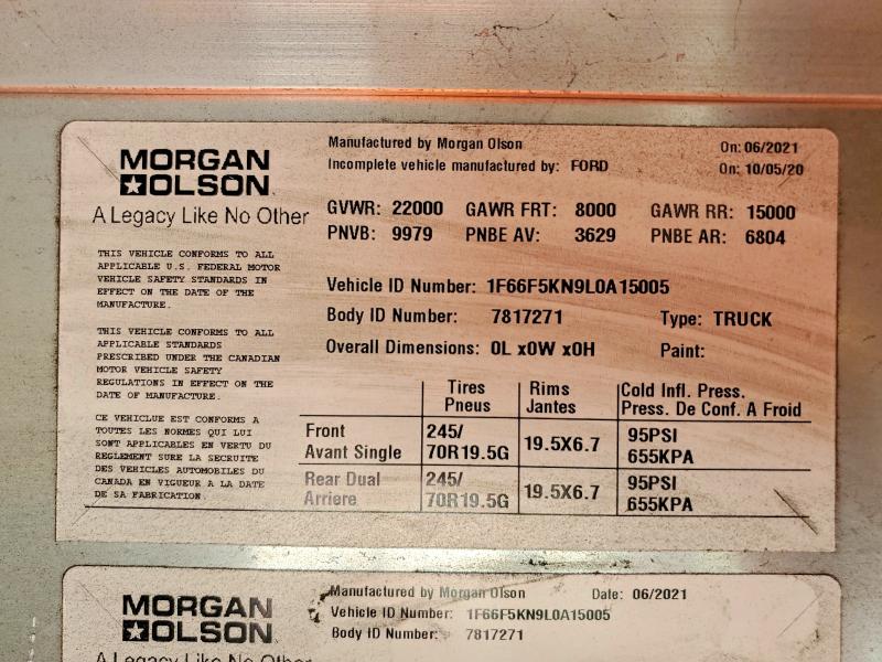 Продажа на аукционе авто 2020 Ford F59, vin: 1F66F5KN9L0A15005, номер лота: 54092346