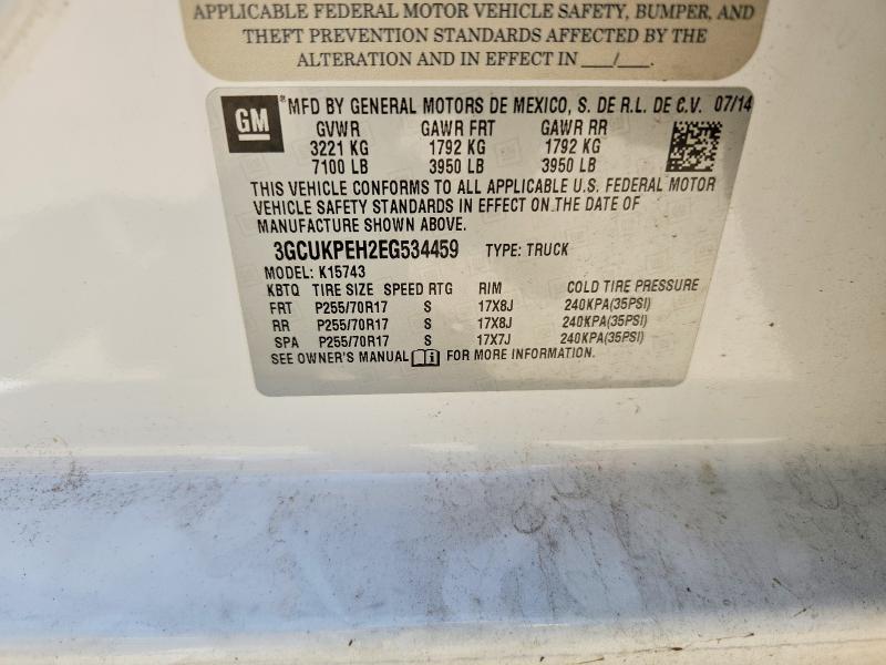 Продаж на аукціоні авто 2014 Chevrolet Silverado, vin: 3GCUKPEH2EG534459, номер лоту: 51659826