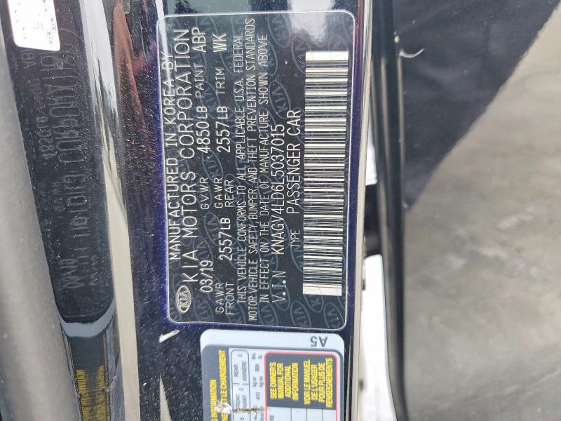Auction sale of the 2020 Kia Optima, vin: KNAGV4LD6L5037015, lot number: 52182386