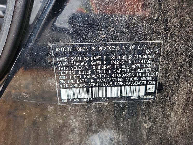 Aukcja sprzedaży 2015 Honda Fit, vin: 3HGGK5H87FM776665, numer aukcji: 55350806