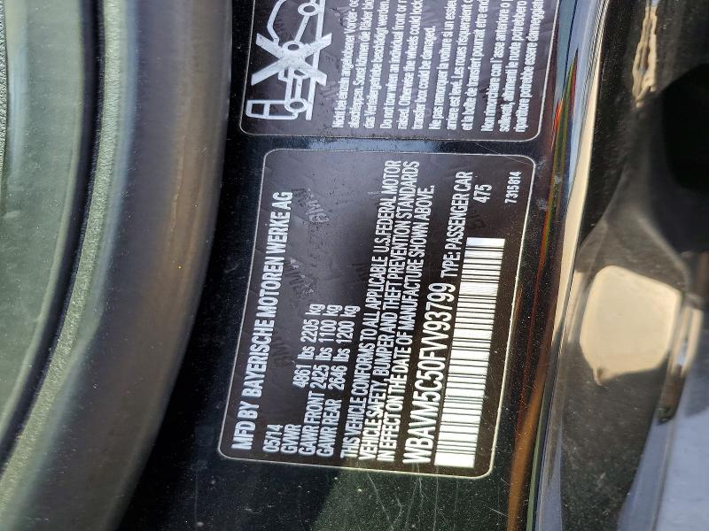 Продажа на аукционе авто 2015 Bmw X1, vin: WBAVM5C50FVV93799, номер лота: 52315906