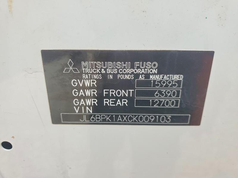 Продажа на аукционе авто 2012 Mitsubishi Medium Duty/box Trucks, vin: JL6BPK1AXCK009103, номер лота: 53033456
