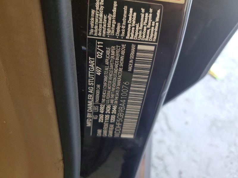 Aukcja sprzedaży 2011 Mercedes-benz E, vin: WDDHF5GB9BA410076, numer aukcji: 53166226