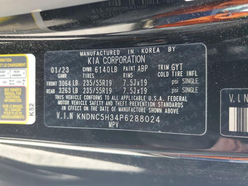 Продажа на аукционе авто 2023 Kia Carnival, vin: KNDNC5H34P6288024, номер лота: 52908676
