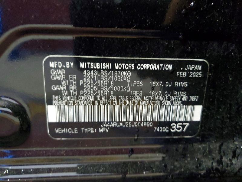 Продажа на аукционе авто 2025 Mitsubishi Outlander Sport, vin: JA4ARUAU2SU004690, номер лота: 52816466