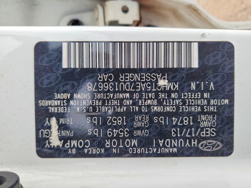 Продажа на аукционе авто 2013 Hyundai Accent, vin: KMHCT5AE7DU136678, номер лота: 54275196