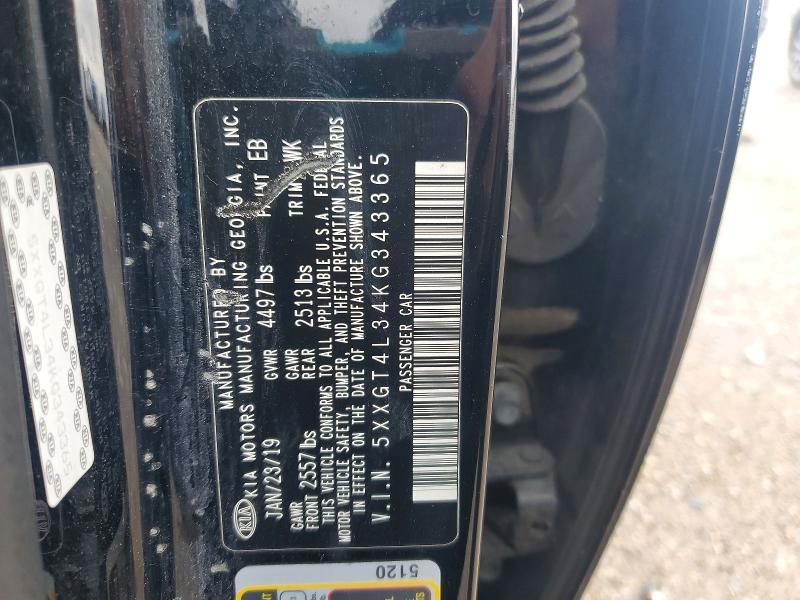 Aukcja sprzedaży 2019 Kia Optima, vin: 5XXGT4L34KG343365, numer aukcji: 54521226