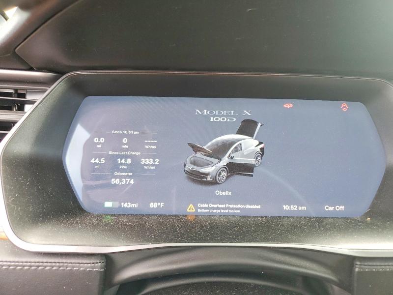 55186246 :رقم المزاد ، 5YJXCDE27JF138418 vin ، 2018 Tesla Model X مزاد بيع