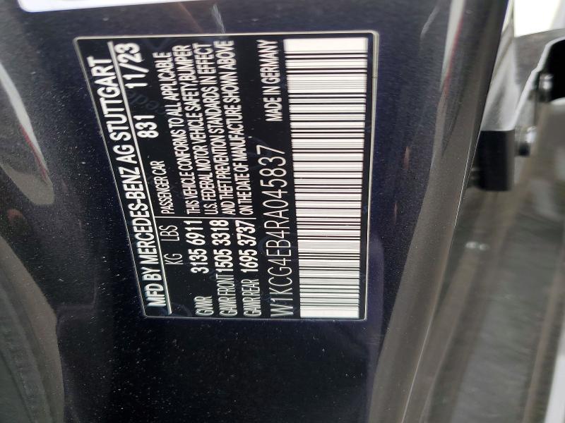 Aukcja sprzedaży 2024 Mercedes-benz Eqs Sedan, vin: W1KCG4EB4RA045837, numer aukcji: 53982886