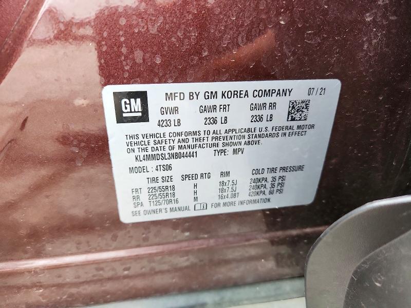 Aukcja sprzedaży 2022 Buick Encore Gx, vin: KL4MMDSL3NB044441, numer aukcji: 53996576