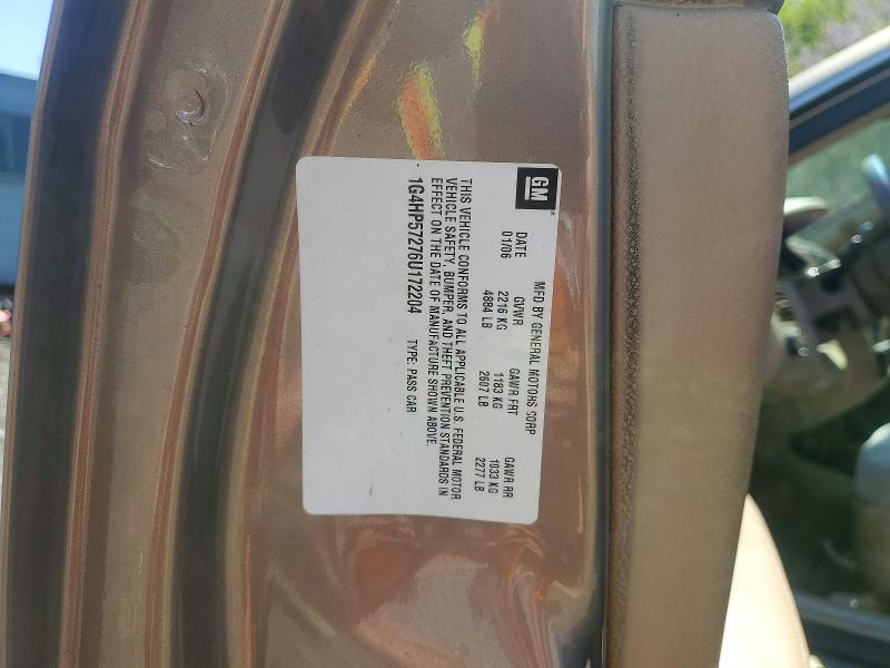 2006 Buick Lucerne მანქანა იყიდება აუქციონზე, vin: 1G4HP57276U172204, აუქციონის ნომერი: 52456126