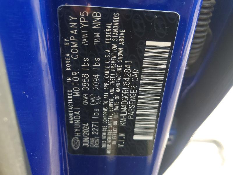 54169316 :رقم المزاد ، KMHLM4DG0RU842841 vin ، 2024 Hyundai Elantra مزاد بيع