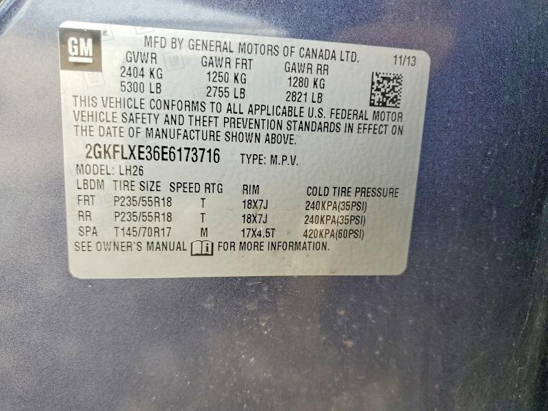 Продажа на аукционе авто 2014 Gmc Terrain, vin: 2GKFLXE36E6173716, номер лота: 54972036