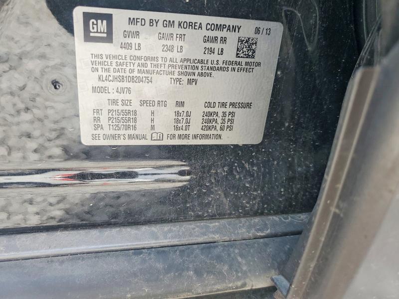 Продажа на аукционе авто 2013 Buick Encore, vin: KL4CJHSB1DB204754, номер лота: 54763336