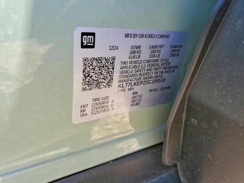 Aukcja sprzedaży 2025 Chevrolet Trax, vin: KL77LKEP2SC208516, numer aukcji: 54859166