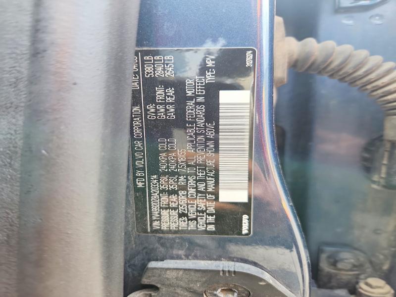 53416816 :رقم المزاد ، YV4992DZ8A2033414 vin ، 2010 Volvo Xc60 مزاد بيع