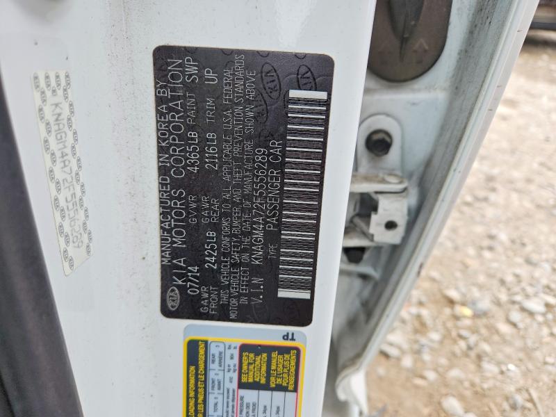 Aukcja sprzedaży 2015 Kia Optima, vin: KNAGM4A72F5556289, numer aukcji: 54103516